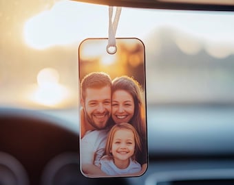 Personalized Car Air Freshener: Custom Photo, Logo Odor Eliminator