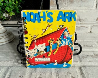 Vintage story board book Journal, " Noah's ark"