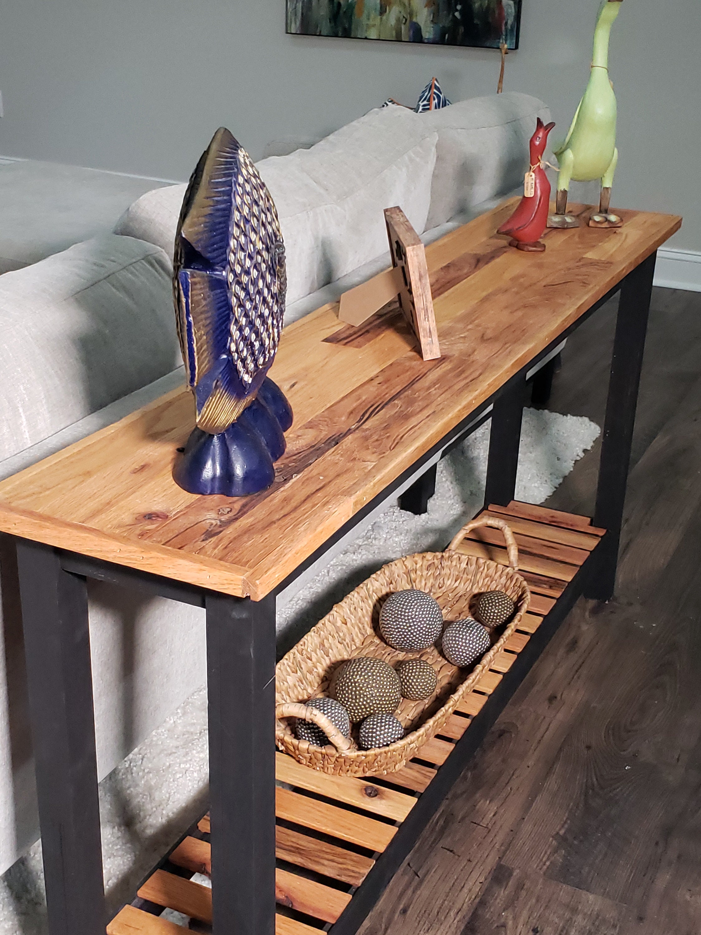 Farmhouse Style Rustic Sofa Table - Etsy