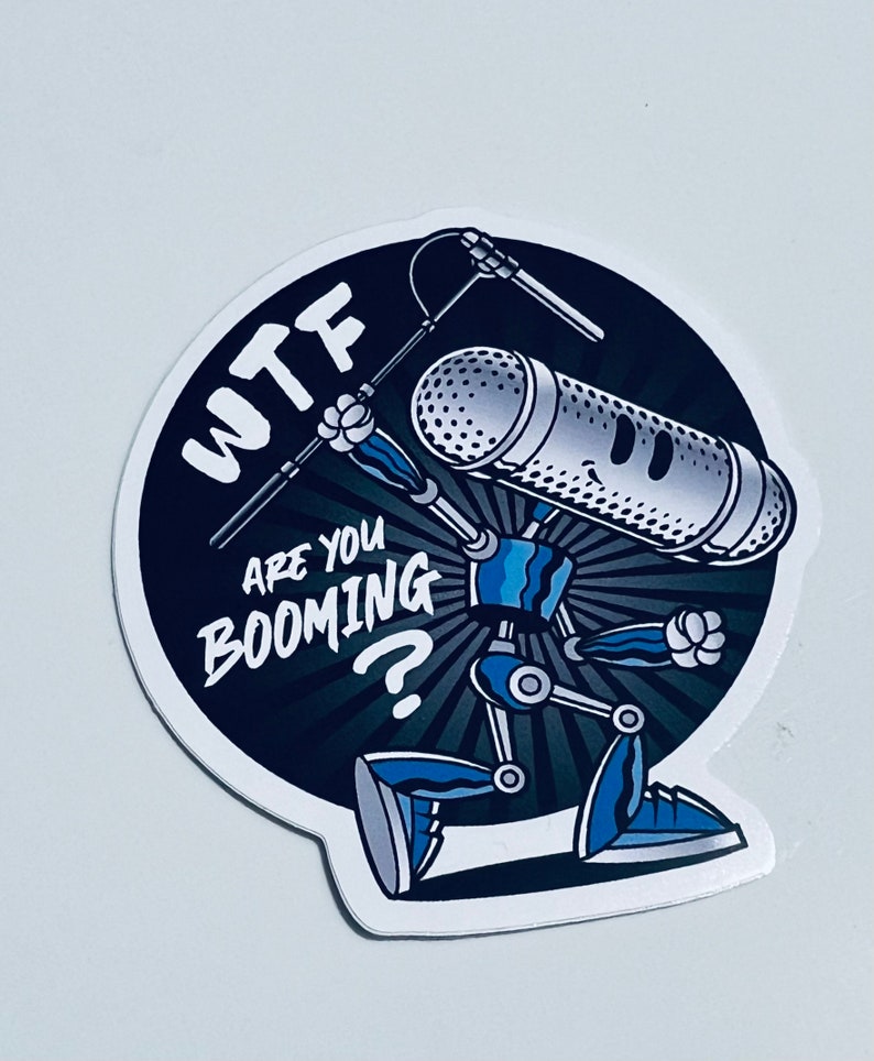 Boom Man With Fist (white Outline) 3” - Etsy