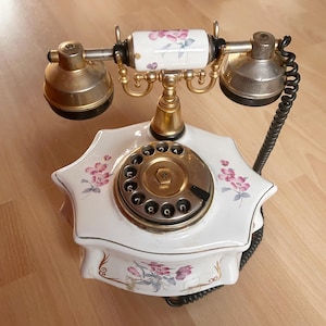 Vintage porcelain telephone