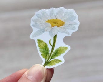 Daisy Sticker | Journal Sticker | Laptop | Water bottle | Waterproof Vinyl 2" | Flowers