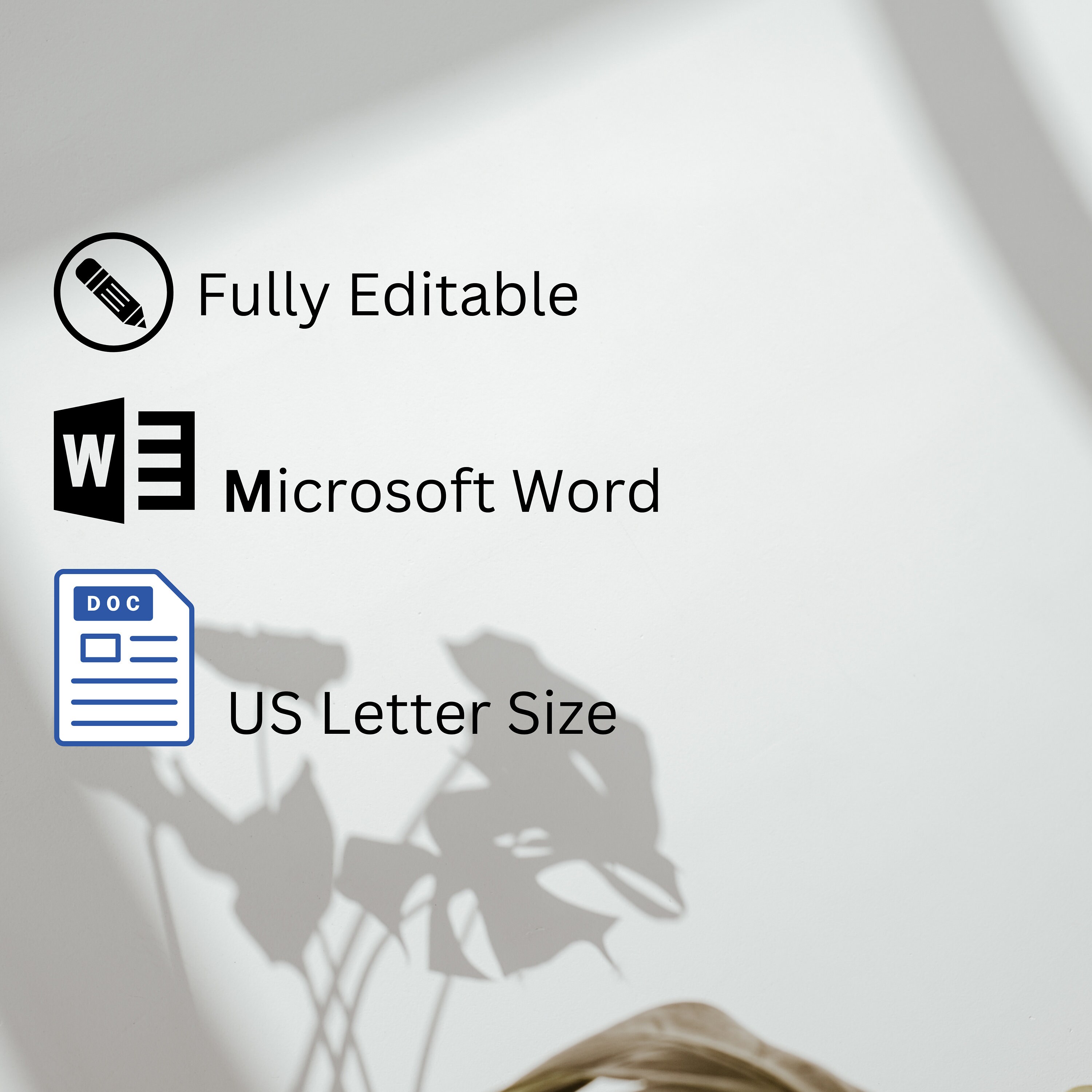 Minimalist CV Template Modern Template in Word Creative Resume Sample