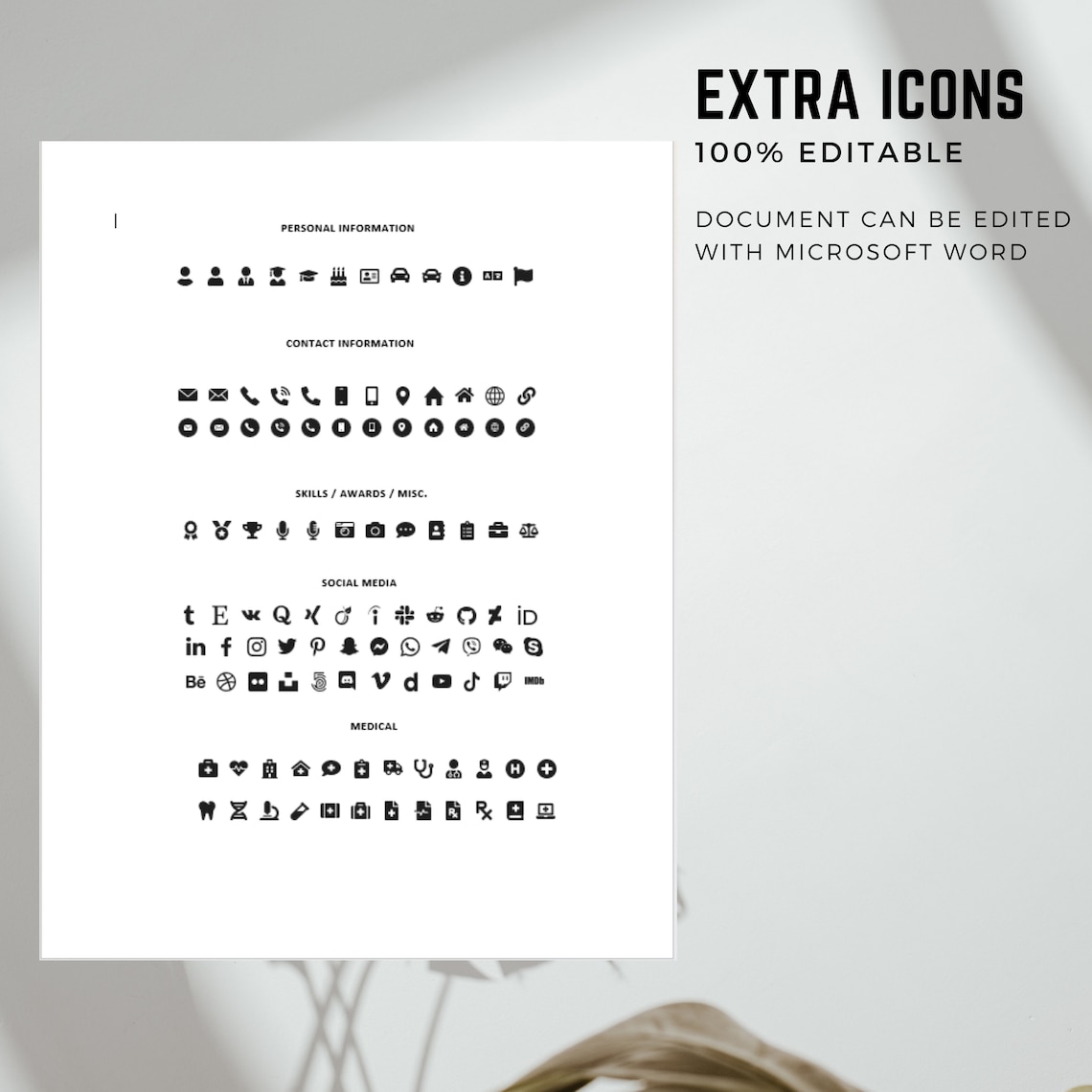 Electrician CV Template Modern Template in Word Creative Resume Sample