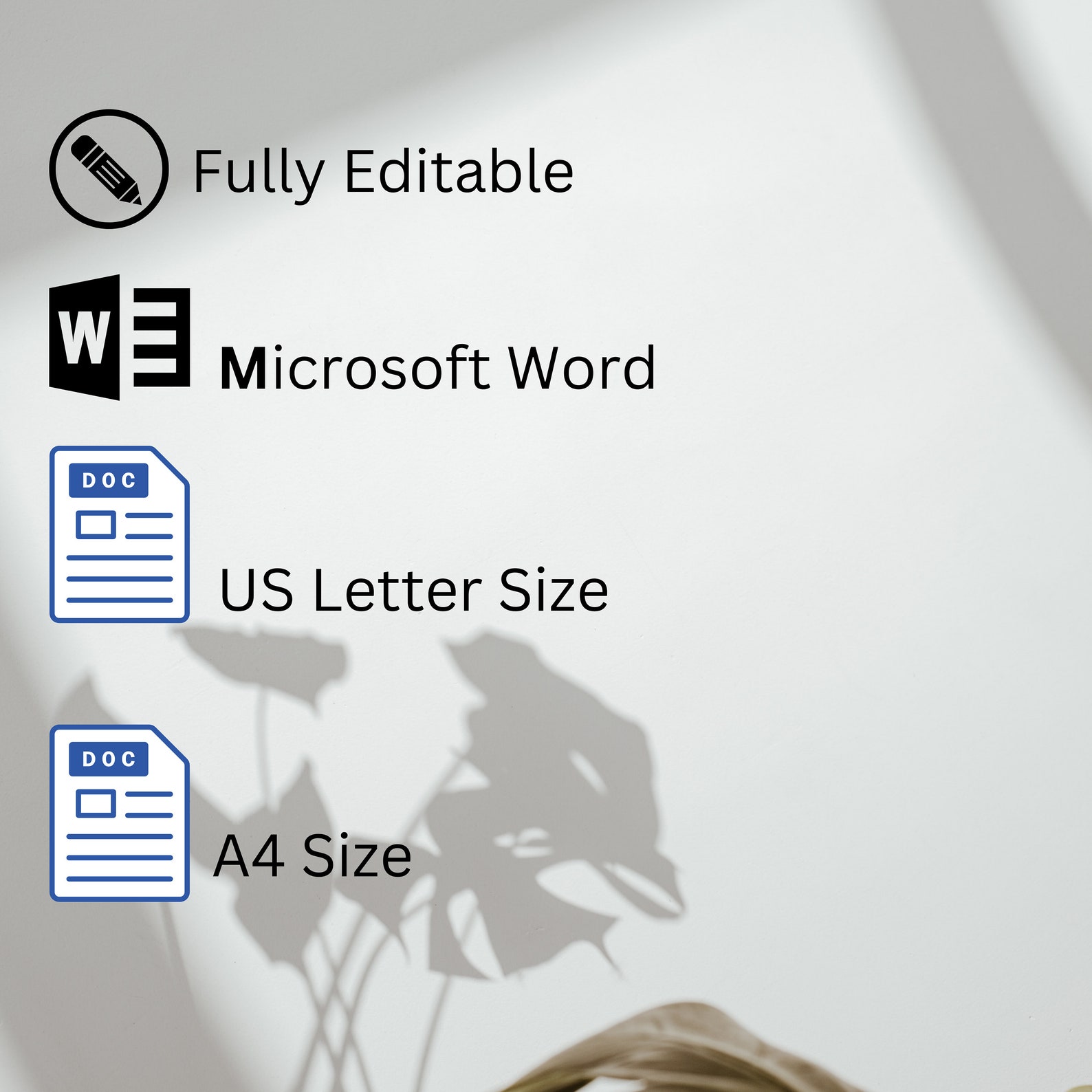 Minimalist CV Template Modern Template in Word Creative Resume Sample