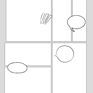 Comic Book Strip Templates Blank Digital Comic Book Anime Manga Book ...
