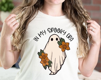 Spooky Era Ghost Shirt, Funny Halloween Shirt, Funny Ghost Shirt,Halloween Shirt,Funny Ghost tee,Women's Halloween tee,Ghost Shirt,Spooky