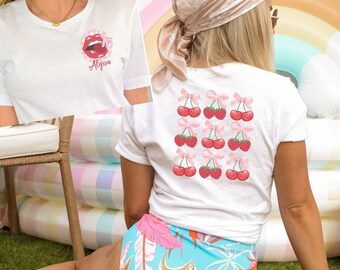 Custom Name Coquette Shirt,Soft Girl Era,Bookish Tee,Bow Tee,Social Club tee, Personalized Gift for Girl,Girly Girl Shirt,Coquette Aesthetic