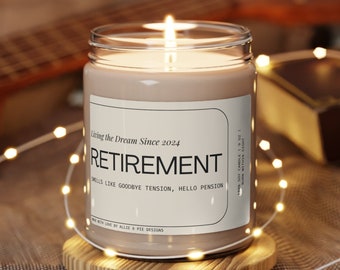 Custom Funny Retirement Gift,Retirement Gift for Women Men,Retirement Candle,Gift for Coworker,Retirement Gift for Teacher, Coworker Gift