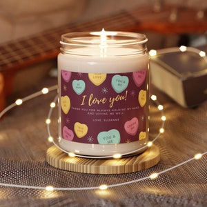 Custom Valentine Candle,Gift for Him or Her,Soy Candle,Anniversary Gift,Boyfriend Gift,Husband Gift,Best Friend Gift,Romantic Humor,New Love