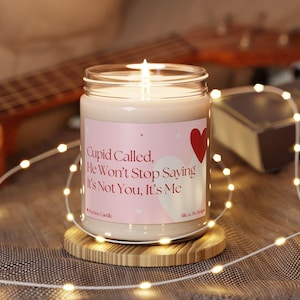 Funny Anti-Valentine Candle,Gift for Him or Her,Soy Candle,Divorce Gift,Boyfriend Gift,Break Up Gift,Best Friend Gift,Romantic Humor Candle
