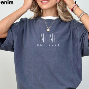 Custom Comfort Colors® Grandma Shirt,Mothers Day Gift,Gift for Grandmother, Nana Tee,Grandma Tshirt,Mommy Shirt,Gigi T-Shirt,Grandma Shirt