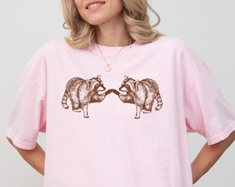 Funny Raccoon Comfort Colors Shirt,Retro Raccoon Shirt, Raccoon Lover, Funny Raccon Tee, Oversized Washed Tee,Raccoon Gifts,Trash Panda Tee