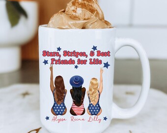 Custom Best Friend Mug, Best Friend Gift for Birthday, Funny Coffee Mug, Long Distance Mug, Personalized Bestie Mug, Friendship Mug Gift