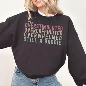 Undiagnosed But Something Ain&#39;t Right Sweatshirt,Pretty Sure Funny Crewneck,Funny Unhinged Mental Health Shirt,Joke Meme Sarcastic Gag Shirt
