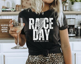 Coquette Racing Shirt: Checkered Flag Tee, Race Day Gift