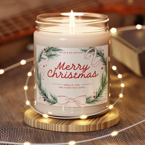 Old Fashioned Christmas Soy Candle,Christmas Candle,Secret Santa,Gift for Her,Religious Gift,Holiay Gift,Holiday Decor,Memorial Winter Gift