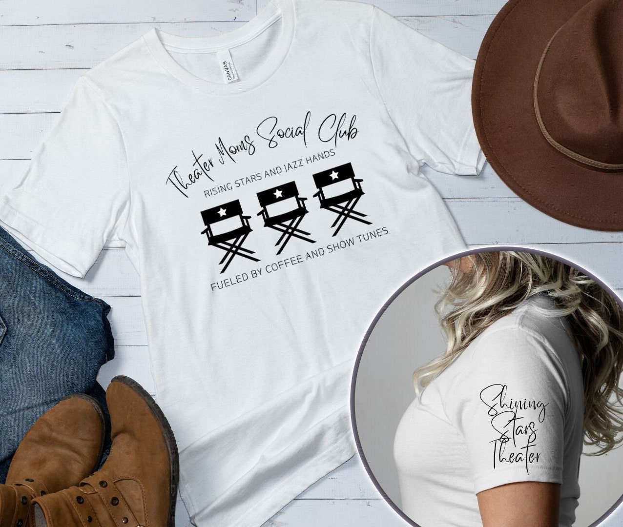 Fueled By Theatre And Tea Shirt, Actor, Theater Gifts Fueled By Theatre And Tea Shirt, Actor, Theater Gifts