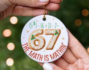 Six Seven Christmas Ornament, Custom 6 7 Funny Keepsake for Kids,  Trending Six Seven, Custom Six Seven Gift, 6 7 Ornament
