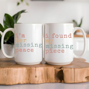 Funny Couples Mug Set, Matching His and Hers Mugs, Gift for Him and Her, Anniversary Gift, Wedding Gift, Custom Coffee Mugs, Valentines Gift