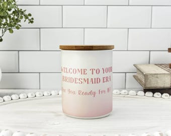 Bridesmaid Candle, Custom Bridesmaid Proposal Gift, Maid of Honor Proposal, Bridal Party Gift, Funny Wedding Party Gift, Wedding Soy Candle