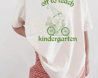 Chemise d'enseignant de maternelle, T-shirt d'équipe de maternelle assorti personnalisé, Cadeau de rentrée des classes, Remerciement de l'enseignant, T-shirt d'éducateur du primaire