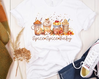 Pumpkin  Spice tee, Coffee Lover Shirt, Fall Shirt, Cute Fall Shirt, Pumpkin Spice Shirt, Pumpkin Latte Shirt,Thanksgiving shirt, pumpkin te