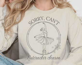 Ballet Sweatshirt, Tis the Season Nutcracker Christmas Crewneck, Ballerina Sweatshirt, Nutcracker Season Sweater, Ballet Dancer Gift, Dancer