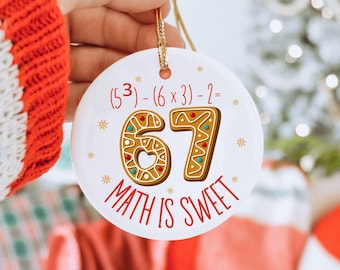 Six Seven Christmas Ornament, Custom 6 7 Funny Keepsake for Kids,  Trending Six Seven, Custom Six Seven Gift, 6 7 Ornament
