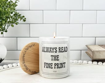 Pregnancy Reveal Candle: Custom Grandparent Announcement Gift