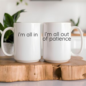 Funny Couples Mug Set, Matching His and Hers Mugs, Gift for Him and Her, Anniversary Gift, Wedding Gift, Custom Coffee Mugs, Valentines Gift
