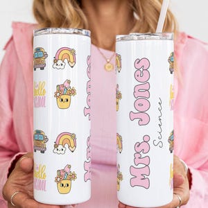 Personalized Teacher Tumbler, 20oz Teacher Cup, Teacher Gift, Teacher Appreciation, Custom Name Tumbler, End of Year, Back to School Gift