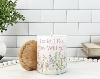 Bridesmaid Candle, Custom Bridesmaid Proposal Gift, Maid of Honor Proposal, Bridal Party Gift, Funny Wedding Party Gift, Wedding Soy Candle