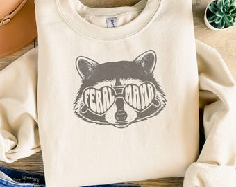 Feral Mama Sweatshirt, Retro Mom Crewneck, New Mom Gift