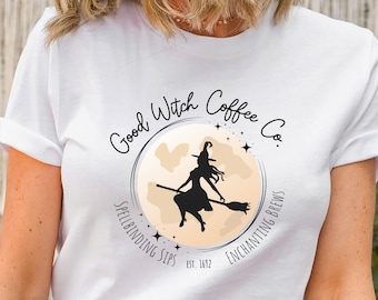 Good Witch Coffee Co Shirt, Halloween Shirt, Coffee Shirt, Vintage Halloween Shirt, Witch Shirt, Retro Halloween Shirt, Spooky Shirt, Witch