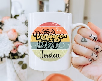 Personalized 50th Birthday Mug, Funny Birthday Mug, 50th Birthday Coffee Cup, 50th Gift for Her, Funny Birthday Gift, Custom Name Coffee Cup