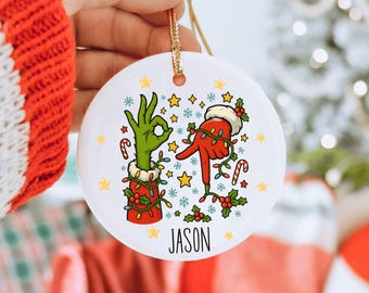 Personalized Six Seven Christmas Ornament, Custom 6 7 Funny Keepsake for Kids,  Trending Six Seven, Custom Six Seven Gift, 6 7 Ornament