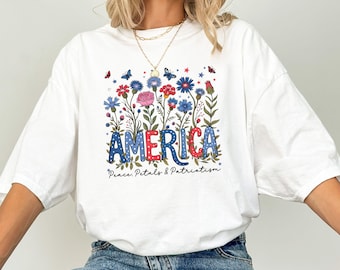 Funny 4th of July Party Shirt, Retro USA Tee, Spilling the Tea Since 1773, Patriotic Shirt, Vintage American Flag,Stars and Stripes Tee,1776