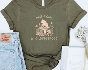 Frog Shirt, Funny Tee,Retro Frog Tee,Funny Frog Self Care Shirt,Funny Frog Shirt,Cute Frog Shirt,Mushroom Shirts,Frog Gift Shirt,Frog Lover