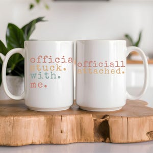 Funny Couples Mug Set, Matching His and Hers Mugs, Gift for Him and Her, Anniversary Gift, Wedding Gift, Custom Coffee Mugs, Valentines Gift