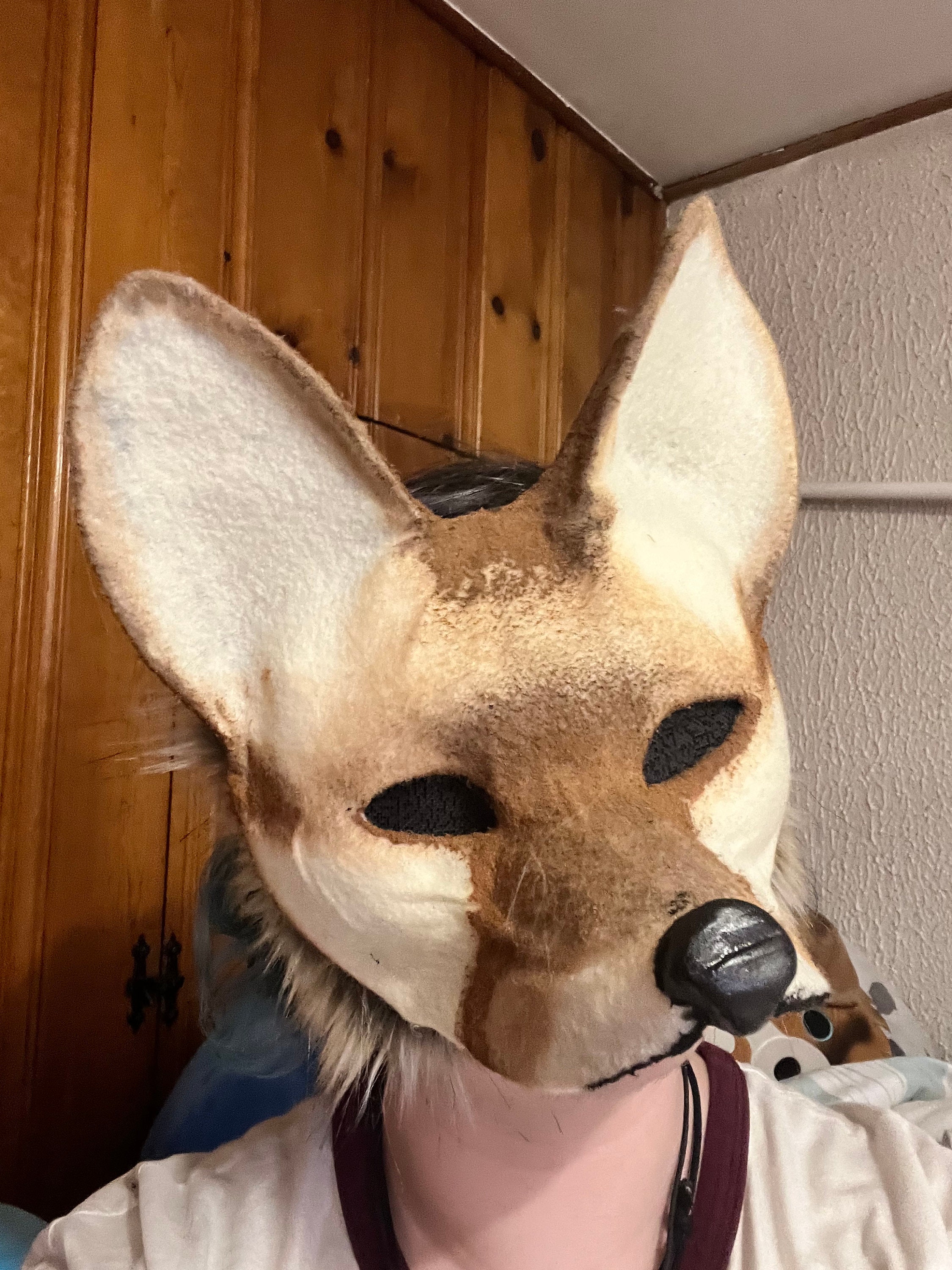 How to make a cardboard therian mask (tutorial) 