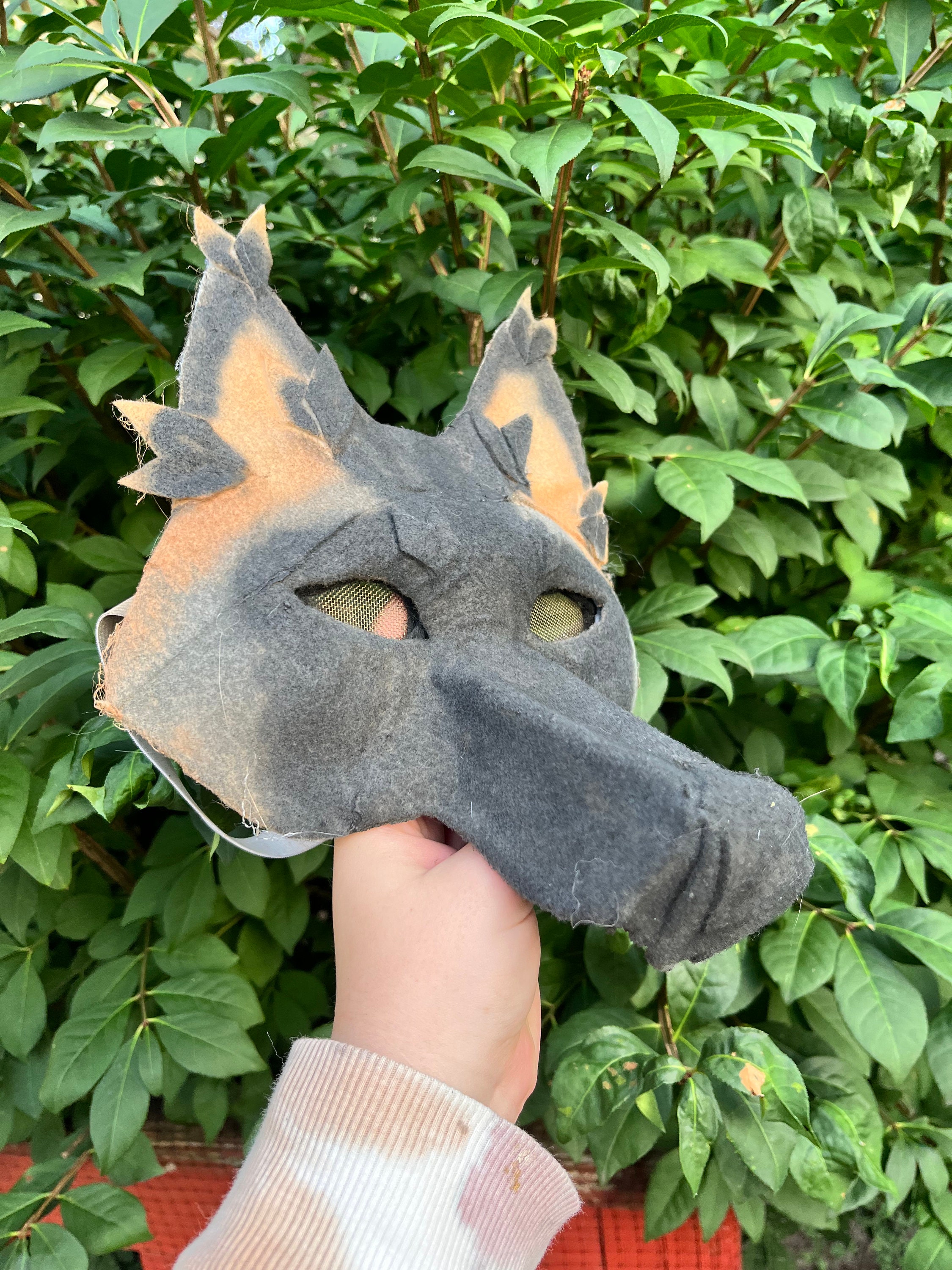 fox therian mask tutorial paper with glue｜TikTok Search