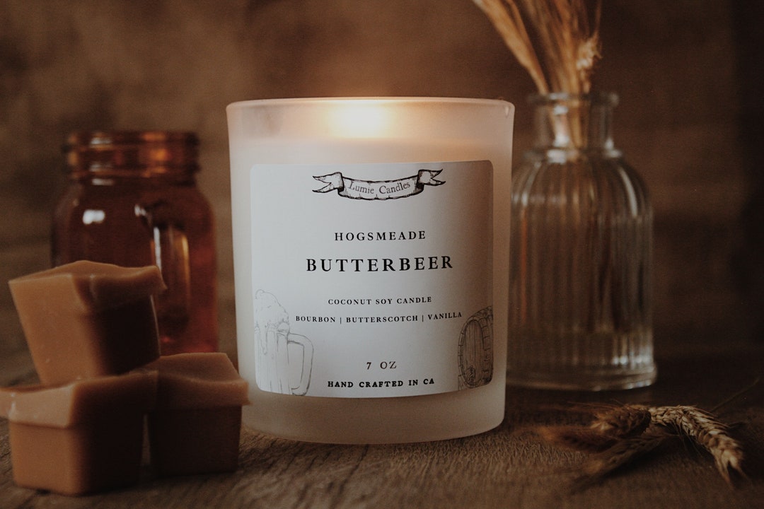 Harry Potter Candle | Butterbeer Candle  | Lumie Candle | Harry Potter Decor | Homemade Candles | Butterscotch Candle