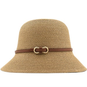 New Girls Straw Fisherman Hat Wide Brim Floppy Summer Hats For Women Beach Panama Straw hat Dome Bucket Hat Femme Shade Hat