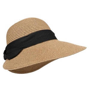 Women Wide Brim Sun Hat Summer Hat Foldable Roll Up Floppy Beach Hats Summer Straw Sun Hats Women Beach Straw Hats For Women