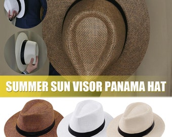 Chapeau de soleil Fedora, casquette pare-soleil, bandeau, casquette de Protection solaire, plage d'été