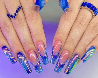 Sirène Chrome | Nails | Press On Nails