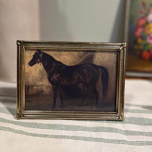 Stampa di un dipinto di un cavallo antico / Stampa di un cavallo, Stampe antiche, Arte vintage, Arte murale, Arte murale stampabile di un cavallo antico