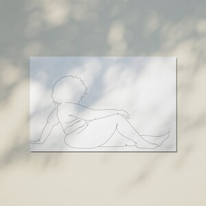 Body Positive Line Art, Female Figure Art Print, Minimalist Wall Art, Printable Wall Art, DIGITAL DOWNLOAD, Digital Art Print, Line Drawing