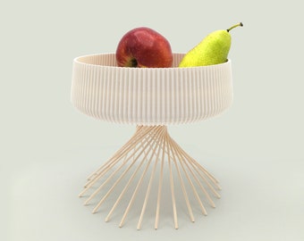 moderne "Fire" Fruitbowl | 3D-gedruckt